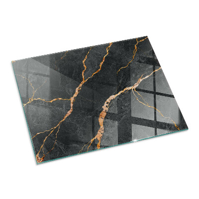 Téglalap alakú kandalló alátét Elegant marble with veins