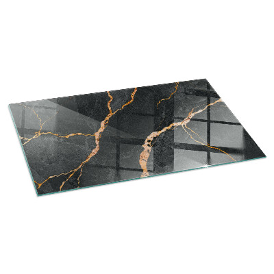 Téglalap alakú kandalló alátét Elegant marble with veins