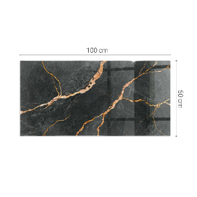 Téglalap alakú kandalló alátét Elegant marble with veins