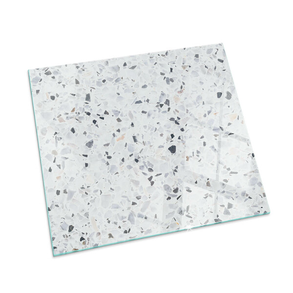 Téglalap alakú kandalló alátét Stone pattern with particles
