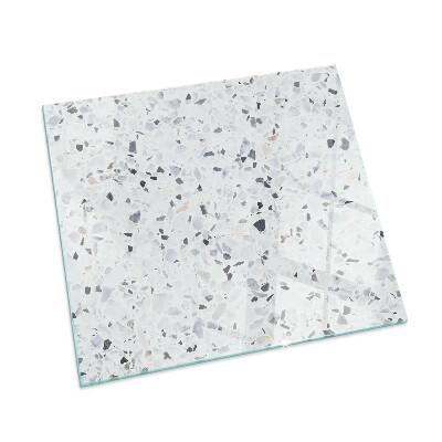 Téglalap alakú kandalló alátét Stone pattern with particles