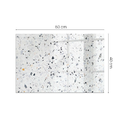 Téglalap alakú kandalló alátét Stone pattern with particles