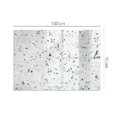 Téglalap alakú kandalló alátét Stone pattern with particles