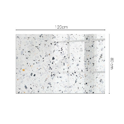 Téglalap alakú kandalló alátét Stone pattern with particles