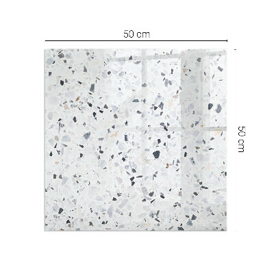 Téglalap alakú kandalló alátét Stone pattern with particles