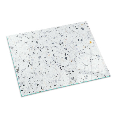 Téglalap alakú kandalló alátét Stone pattern with particles