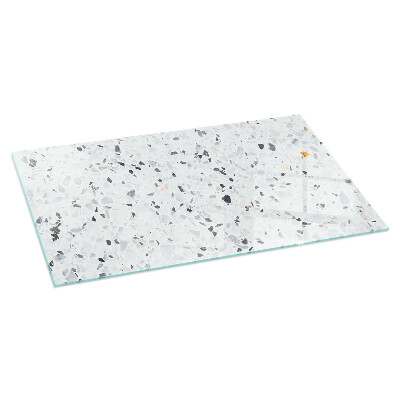 Téglalap alakú kandalló alátét Stone pattern with particles