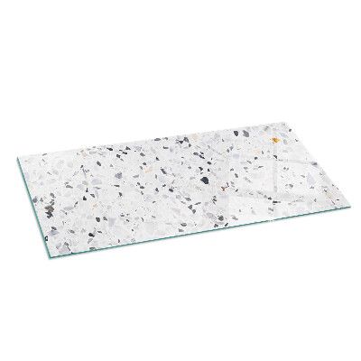 Téglalap alakú kandalló alátét Stone pattern with particles