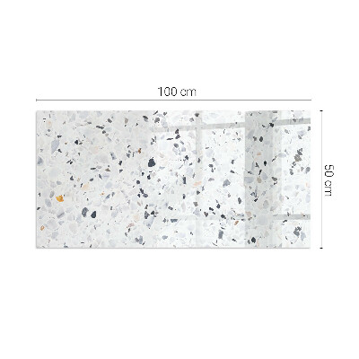 Téglalap alakú kandalló alátét Stone pattern with particles