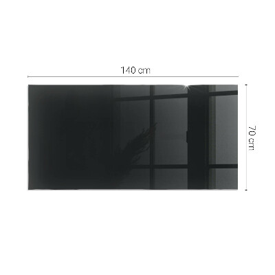 Kandalló alátét üveg Color Dark graphite