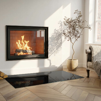 Kandalló alátét üveg Color Dark graphite