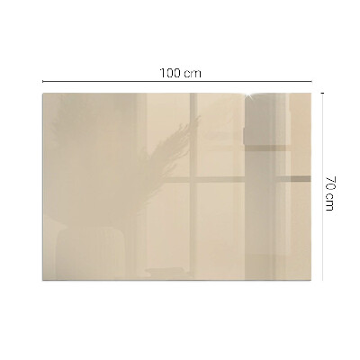 Kandalló alátét üveg Color Beige