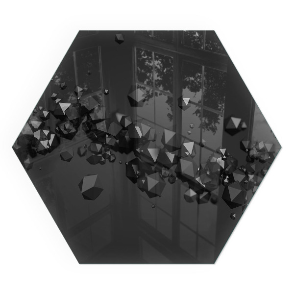 Sticlă securizată protecție sub sobă Forme de nori într-o compoziție abstractă