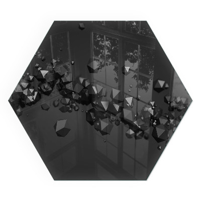 Sticlă securizată protecție sub sobă Forme de nori într-o compoziție abstractă