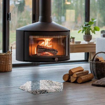 Hexagonal protecție sub sobă Modele elegante de plăci