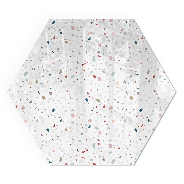 Hexagonal sticlă sub șemineu Microforme într-o armonie subtilă
