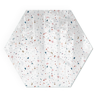 Hexagonal sticlă sub șemineu Microforme într-o armonie subtilă