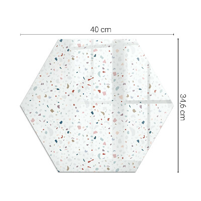 Hexagonal sticlă sub șemineu Microforme într-o armonie subtilă