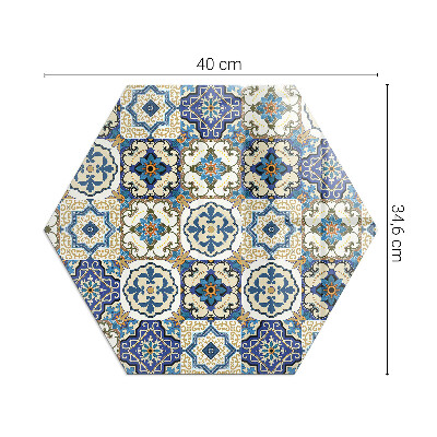 Sticlă securizată protecție sub sobă Model elegant de mozaic cu flori