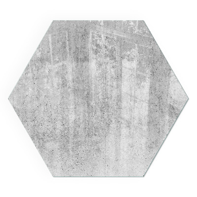 Hexagonal protecție sub sobă Textură de beton în stil industrial