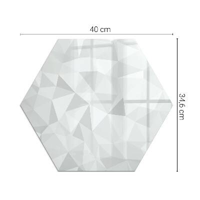 Sticlă securizată protecție sub sobă Design abstract în forme