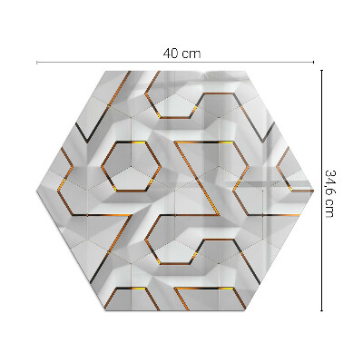 Sticlă securizată protecție sub sobă Model 3D abstract