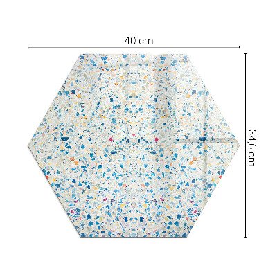 Hexagonal sticlă sub șemineu Design modern cu structură