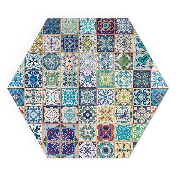 Hexagonal protecție sub sobă Mozaic în diferite forme