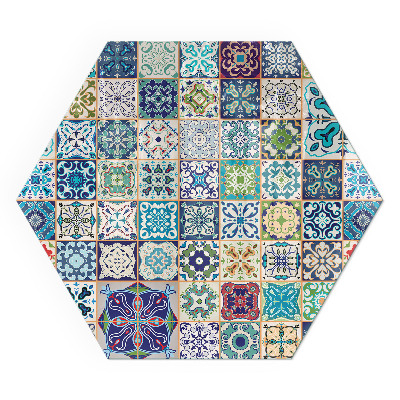 Hexagonal protecție sub sobă Mozaic în diferite forme