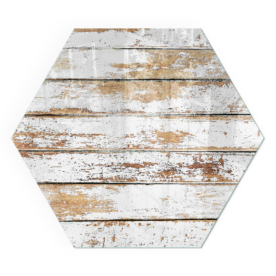 Hexagonal protecție sub sobă Model deteriorat al suprafeței de lemn