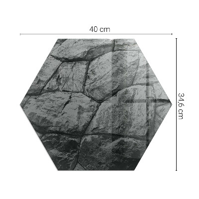 Sticlă securizată protecție sub sobă Motiv din piatră naturală