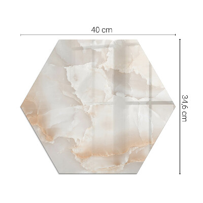 Hexagonal sticlă sub șemineu Model de piatră naturală