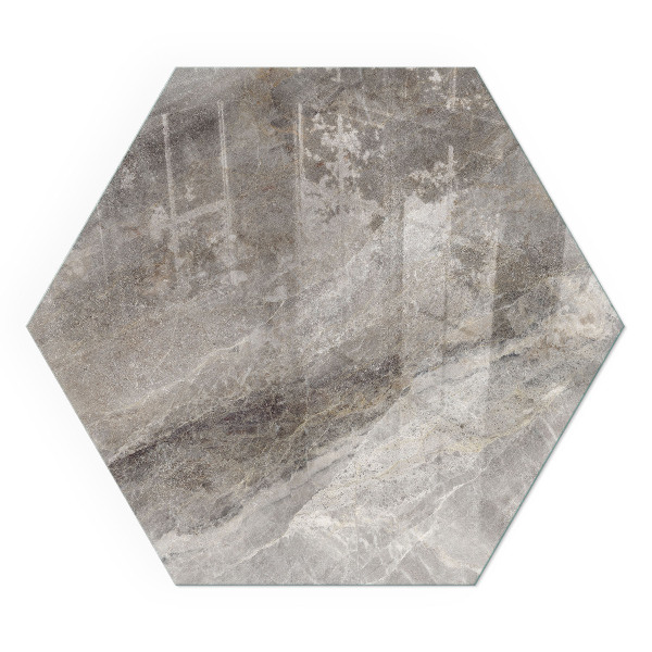 Hexagonal protecție sub sobă Estetica pietrei naturale