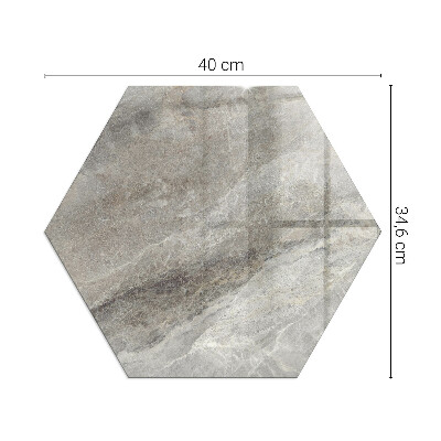 Hexagonal protecție sub sobă Estetica pietrei naturale