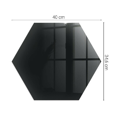 Hexagonal protecție sub sobă Culoare Negru