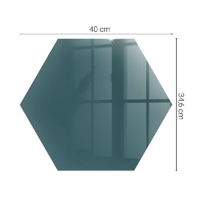 Hexagonal sticlă sub șemineu Culoarea mării