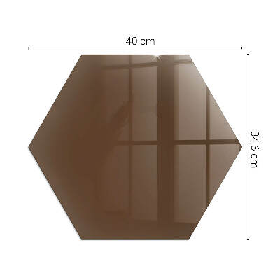 Hexagonal protecție sub sobă Culoare Maro