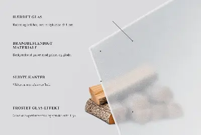 Hatszögletű átlátszó kandalló alátét
