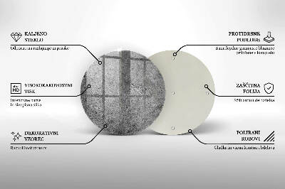Üveg alátét gyertyákhoz Beton kő textúra