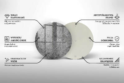 Üveg alátét gyertyákhoz Beton kő textúra