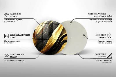 Síri gyertya alátét Elegáns absztrakció