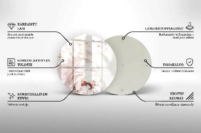 Üveg alátét gyertyákhoz Pasztell bazsarózsa