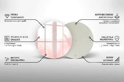 Síri gyertya alátét Pasztell rózsák háttér