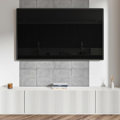 Téglalap alakú pvc falburkolat Nyersbeton minimalista stílusban