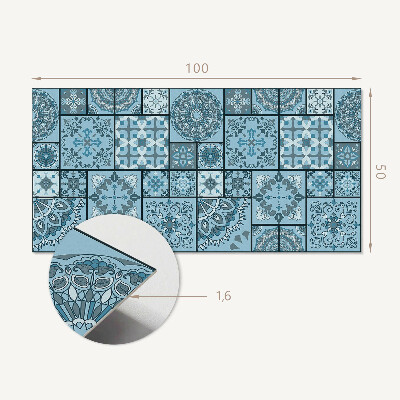 Téglalap alakú falpanel Geometriai formák mozaikja