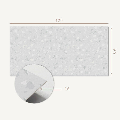Téglalap alakú falpanel Absztrakt stílusú terrazzo minta