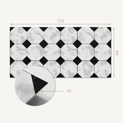 Téglalap alakú falpanel Modern geometrikus motívumok