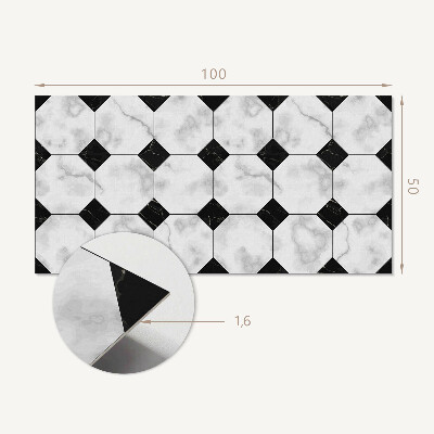 Téglalap alakú falpanel Modern geometrikus motívumok