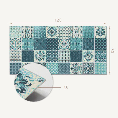 Téglalap alakú pvc falburkolat Mozaik formák a geometriában