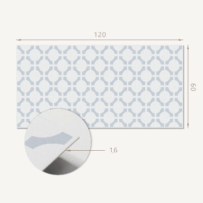 Téglalap alakú falpanel Geometrikus minta ellipszisekkel